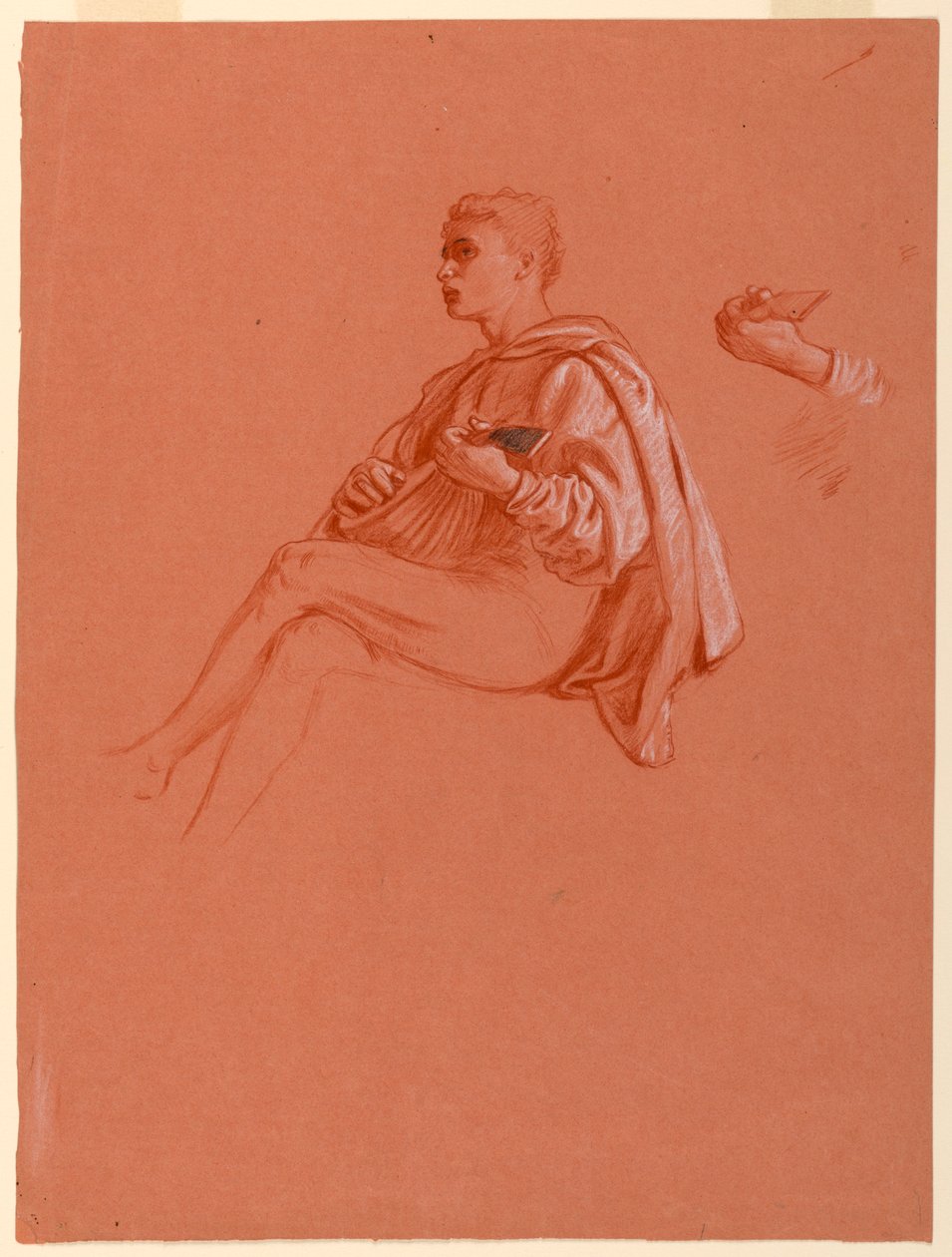 Studie til "A Florentine Picnic" af Elihu Vedder