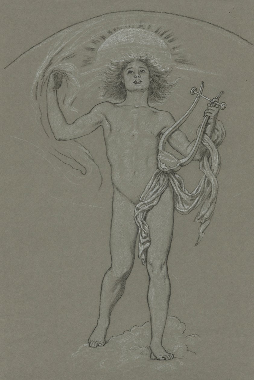 Studie for Apollo af Elihu Vedder