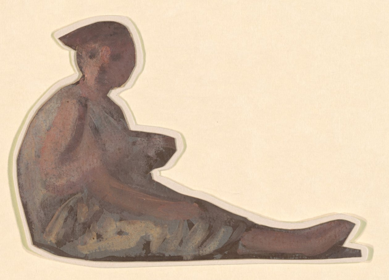 Studie for græske piger, der bader, ca. 1872. af Elihu Vedder