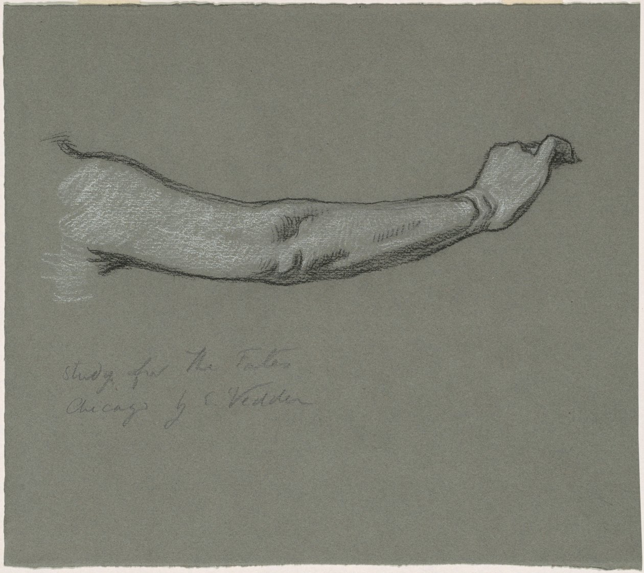 Studie til "The Fates Gathering in the Stars" af Elihu Vedder