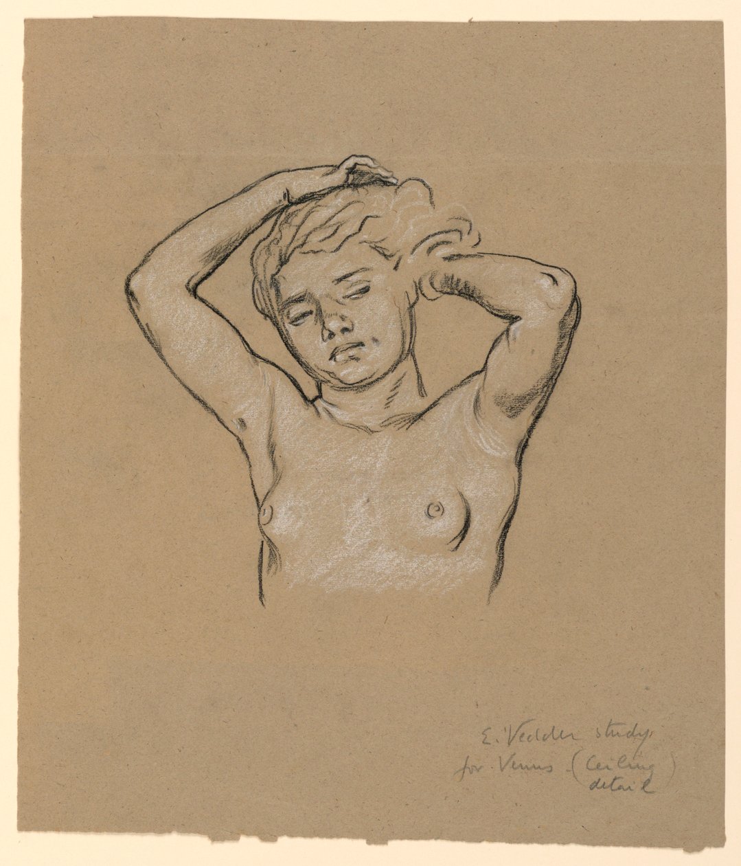 Studie til "Venus" af Elihu Vedder