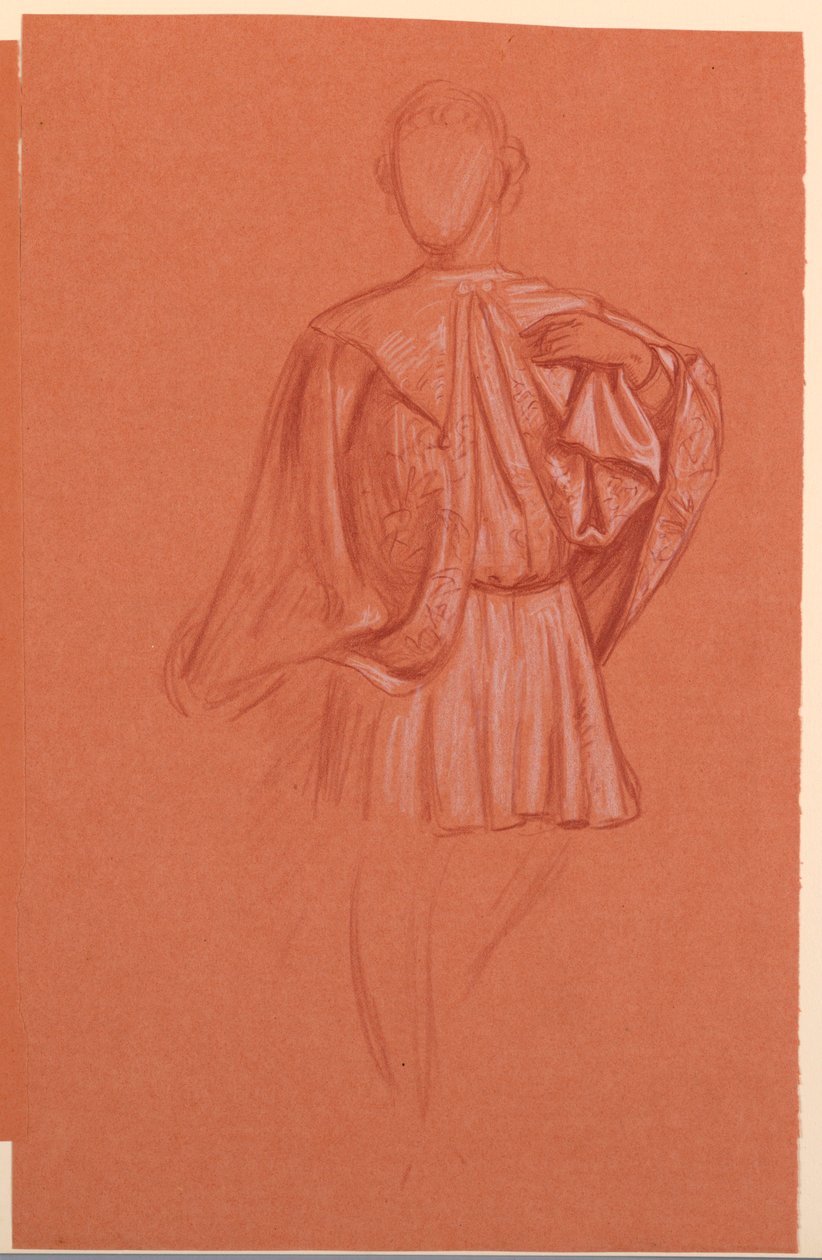 Studie til "Bryllupsoptog" af Elihu Vedder