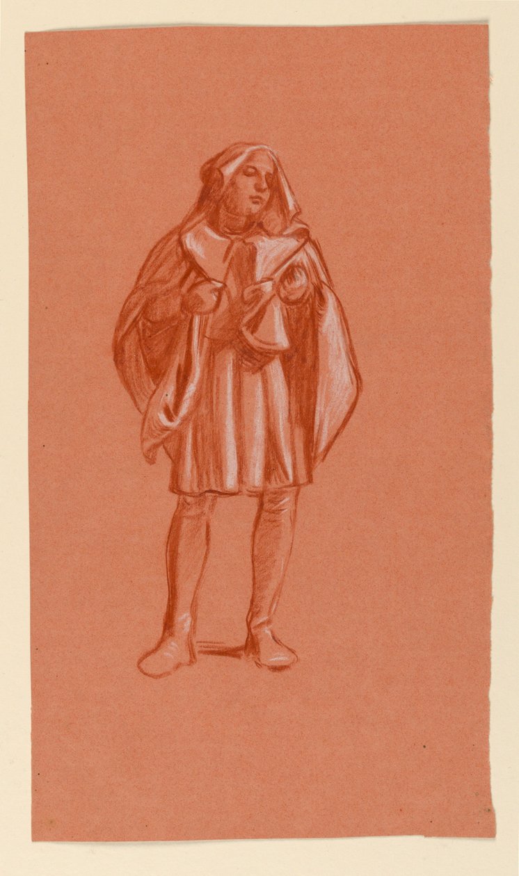 Studie til "Bryllupsoptog" af Elihu Vedder