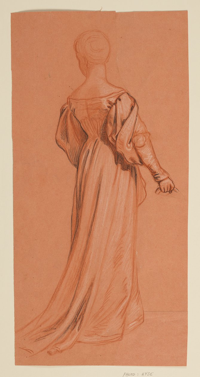 Studie til "Bryllupsoptog" af Elihu Vedder
