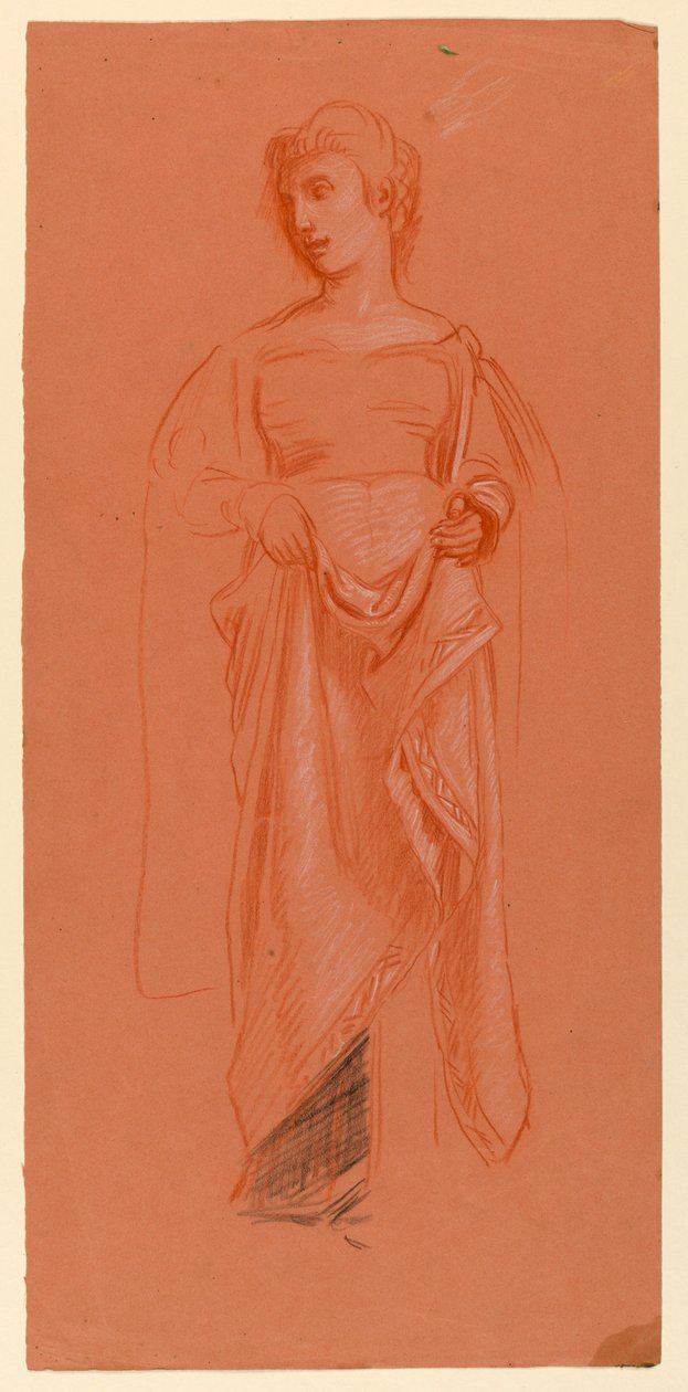 Studie til "Bryllupsoptog" af Elihu Vedder