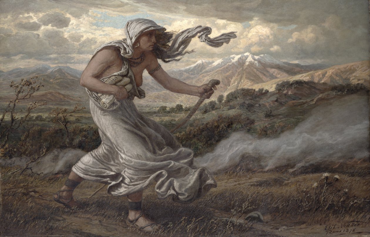 Den cumæiske sibylle, 1876 af Elihu Vedder