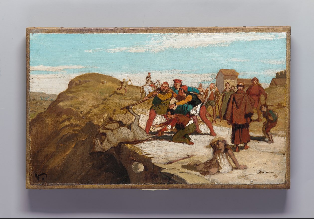 Die Fabel vom Müller, seinem Sohn und dem Esel Nr. 7 af Elihu Vedder
