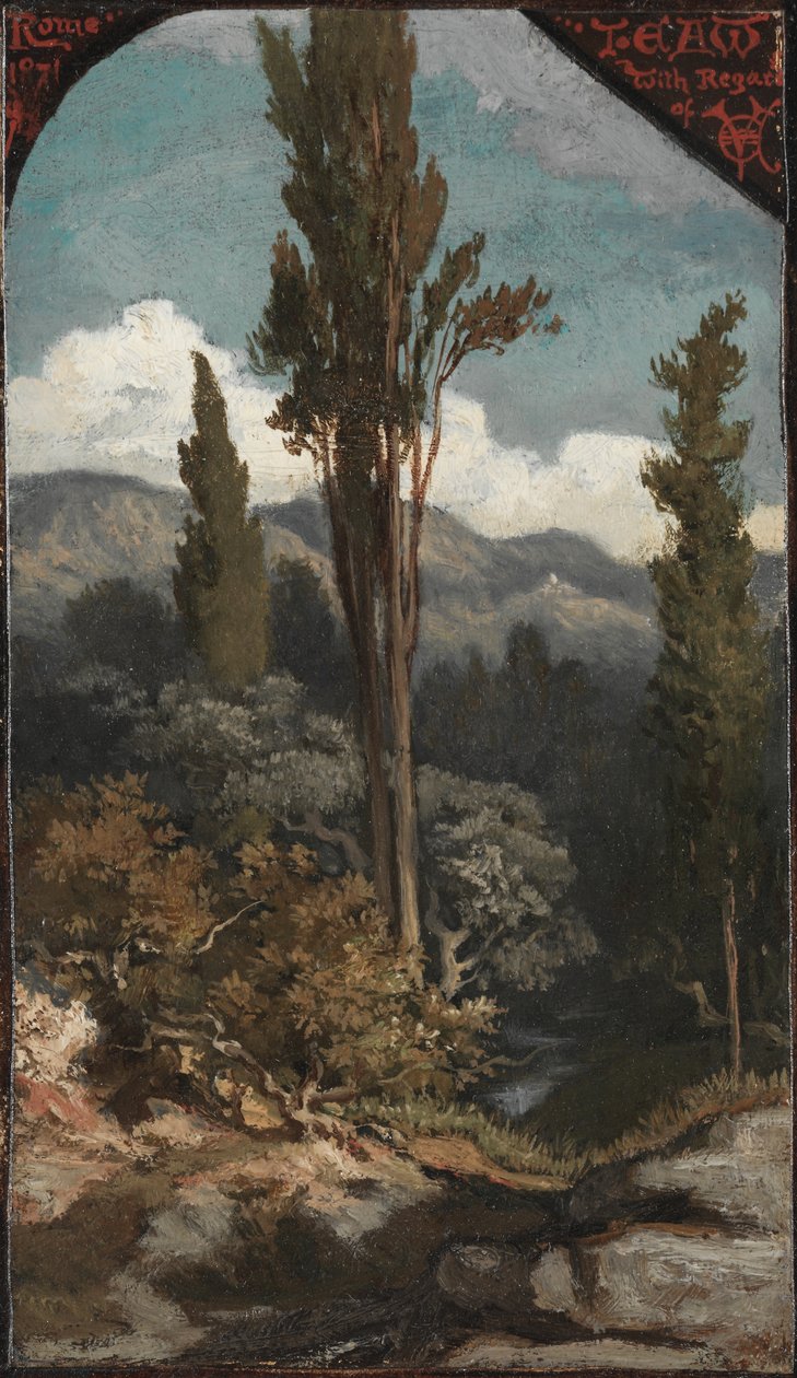 Tre træer: Italien af Elihu Vedder