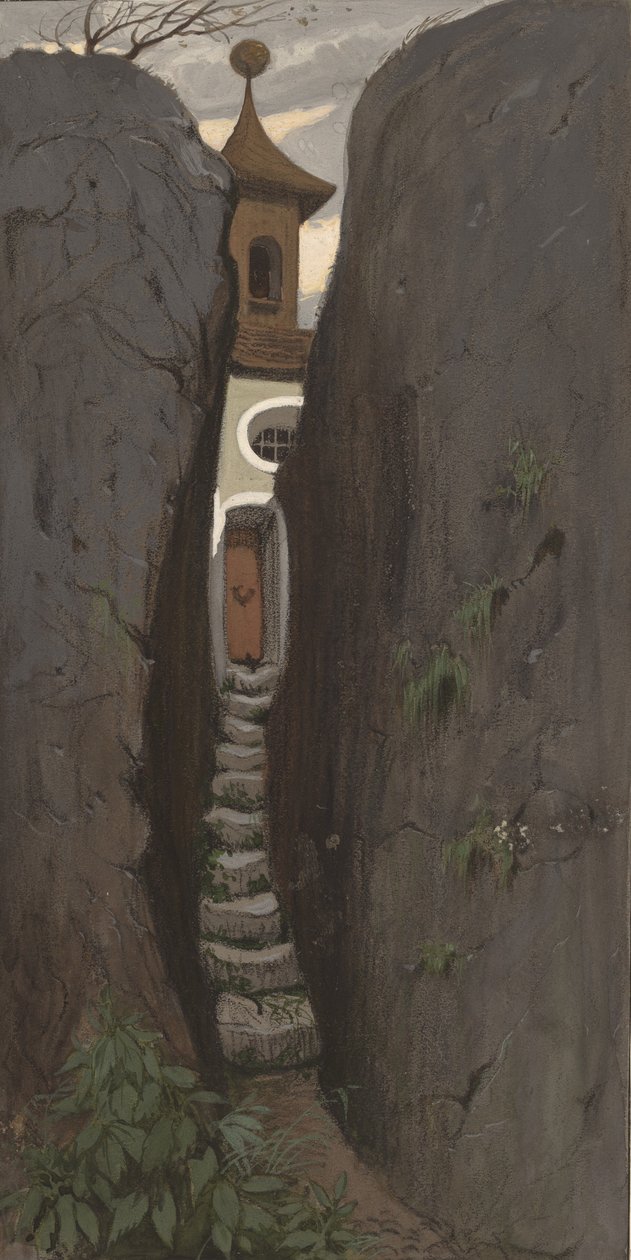 Glaseret, ca. 1877. af Elihu Vedder
