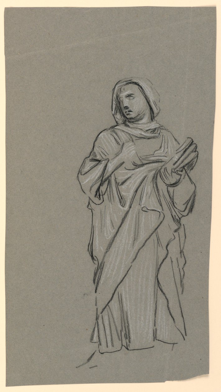undersøgelse af en udklædt figur af Elihu Vedder