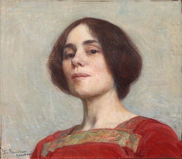 Selvportræt, 1903 af Elin Danielson Gambogi