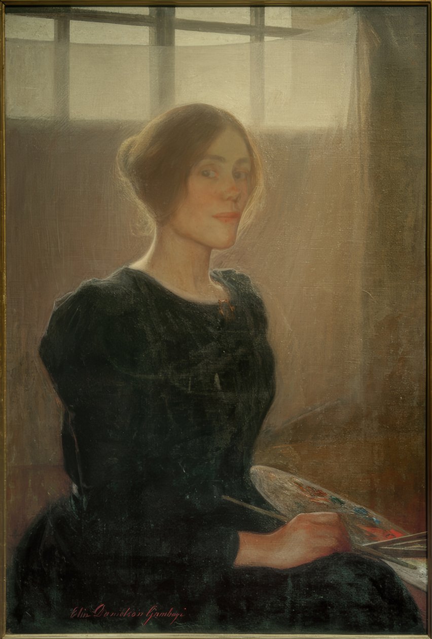 Selvportræt af Elin Danielson Gambogi