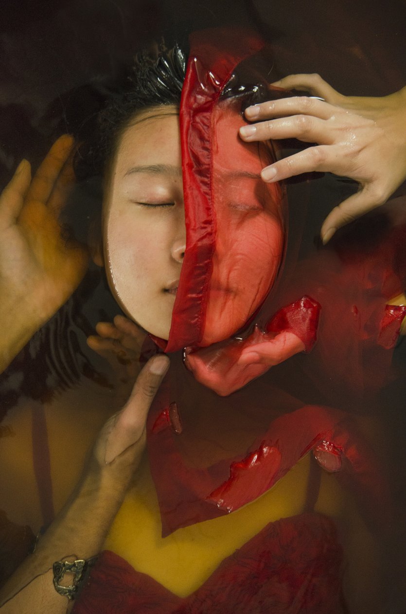 Scarlett Girl, 2014 (silketryk) af Elinleticia Högabo