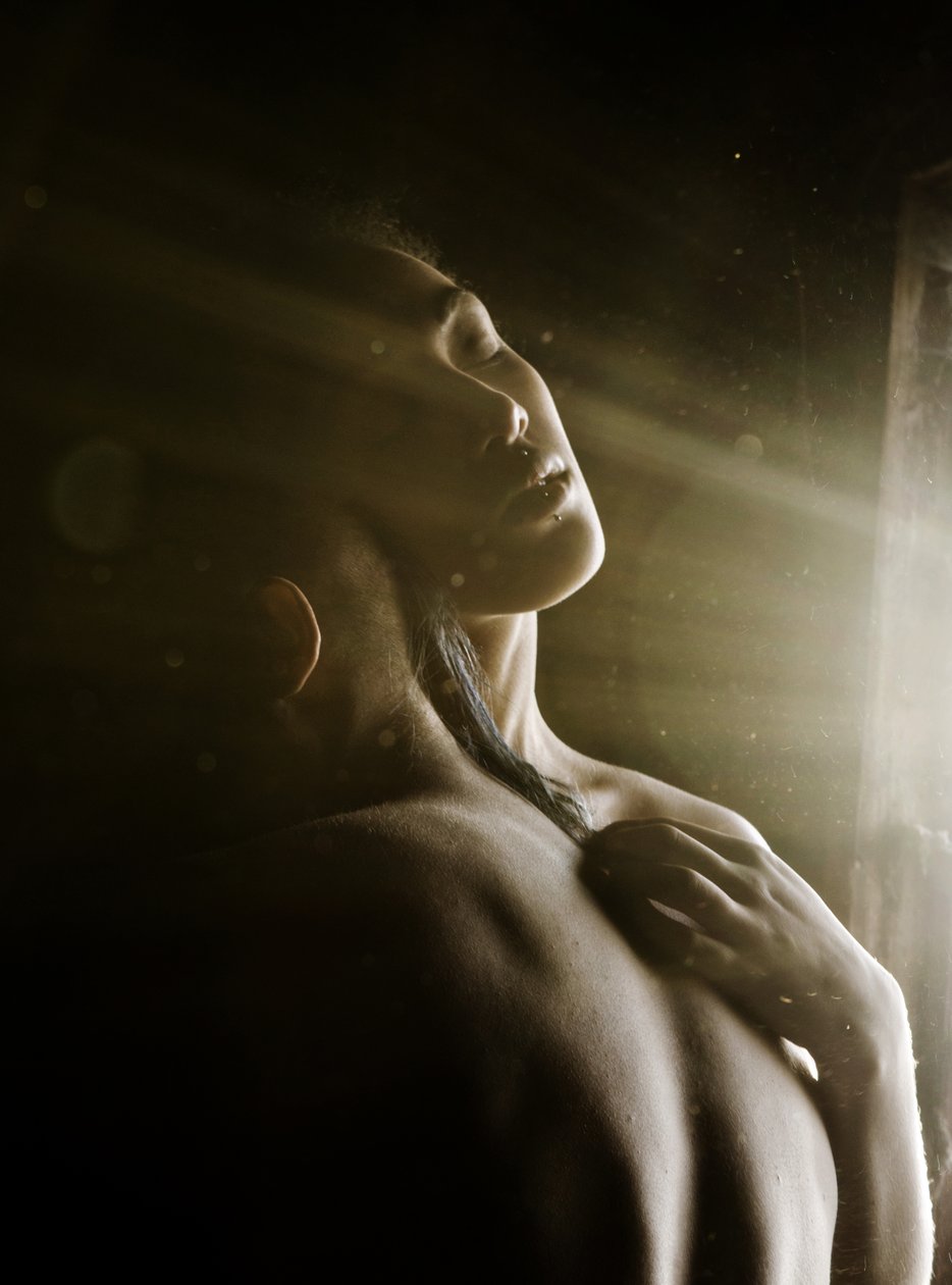 Sun Beam Love, 2015 (silketryk) af Elinleticia Högabo