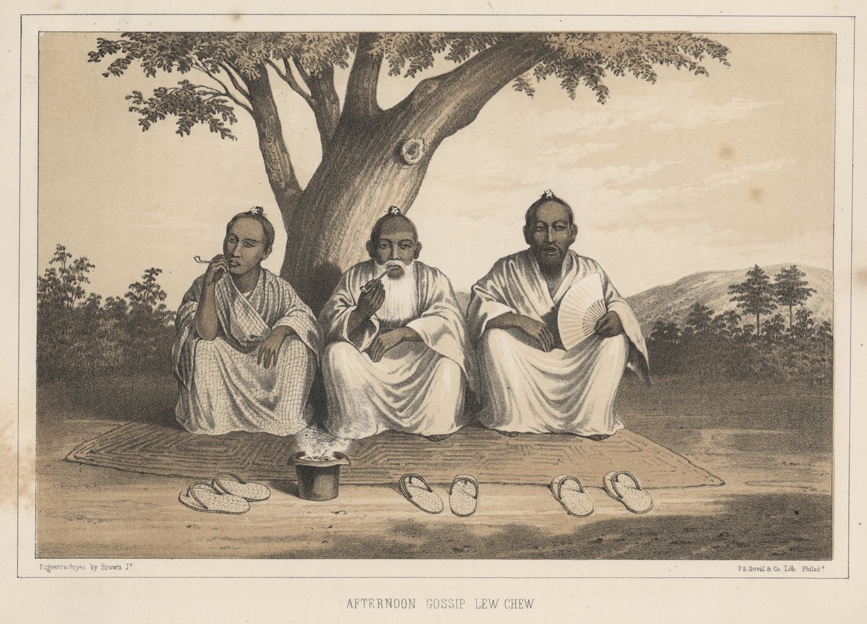 Eftermiddagssladder, Lew Chew, 1855 af Eliphalet Brown