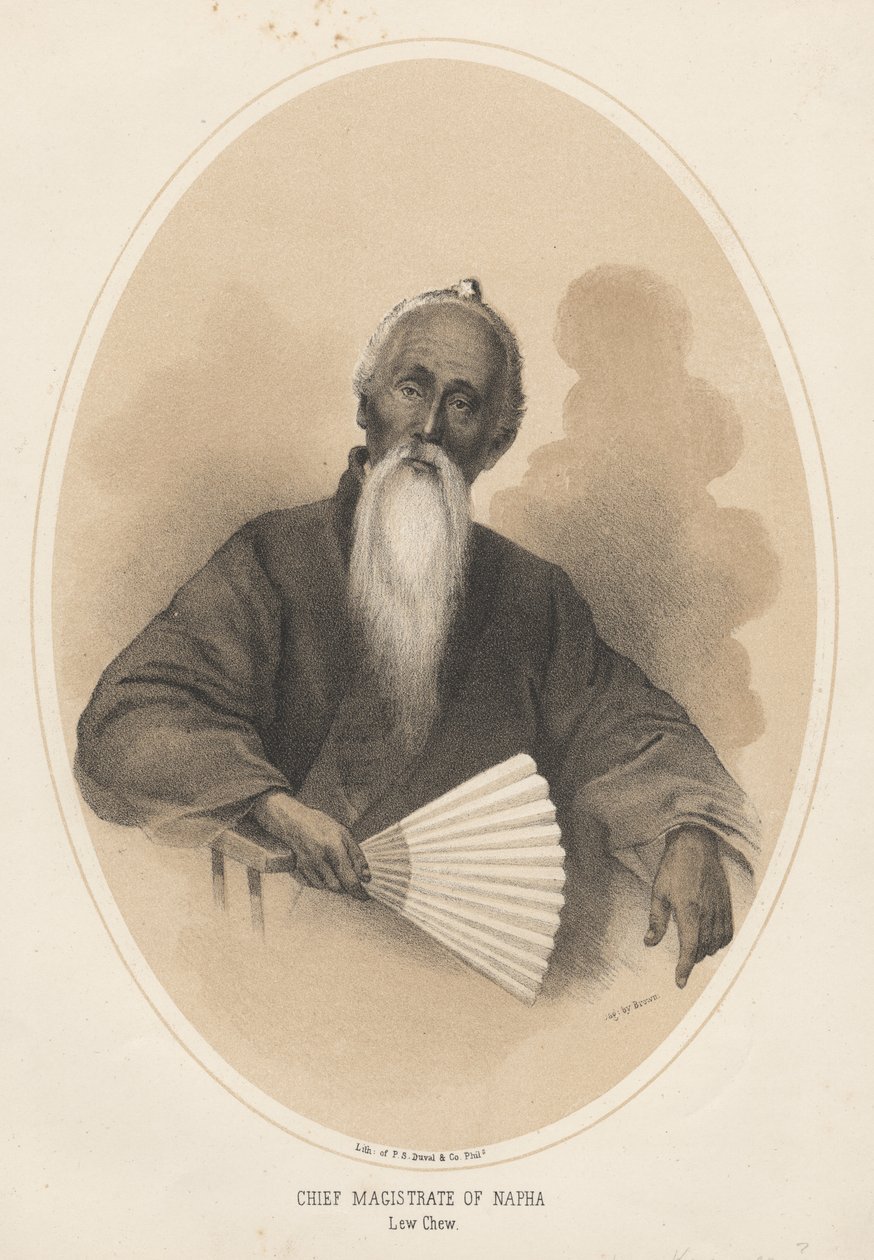 Overretsdommer i Napha, Lew Chew, 1855 af Eliphalet Brown