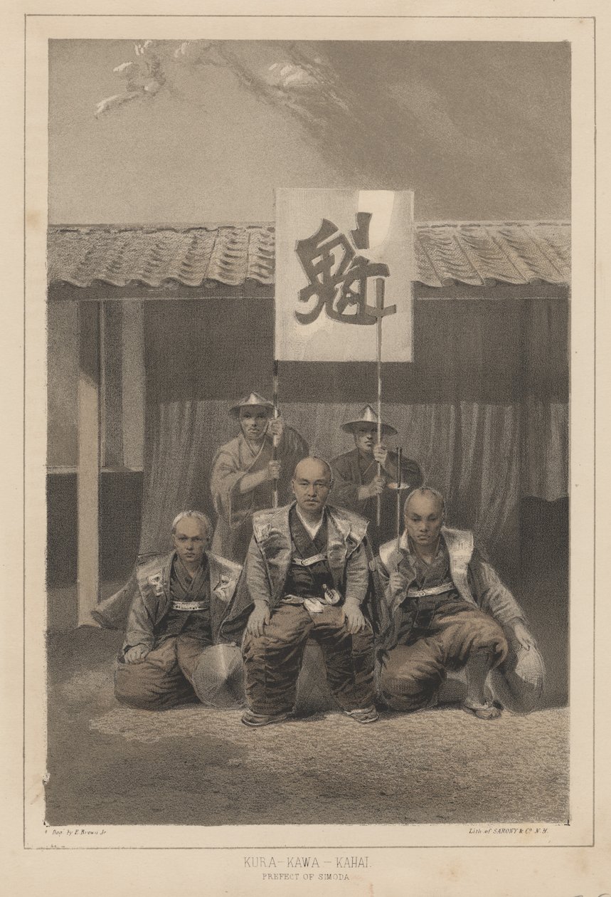 Kura-Kawa-Kahai, præfekt for Simoda, 1855 af Eliphalet Brown