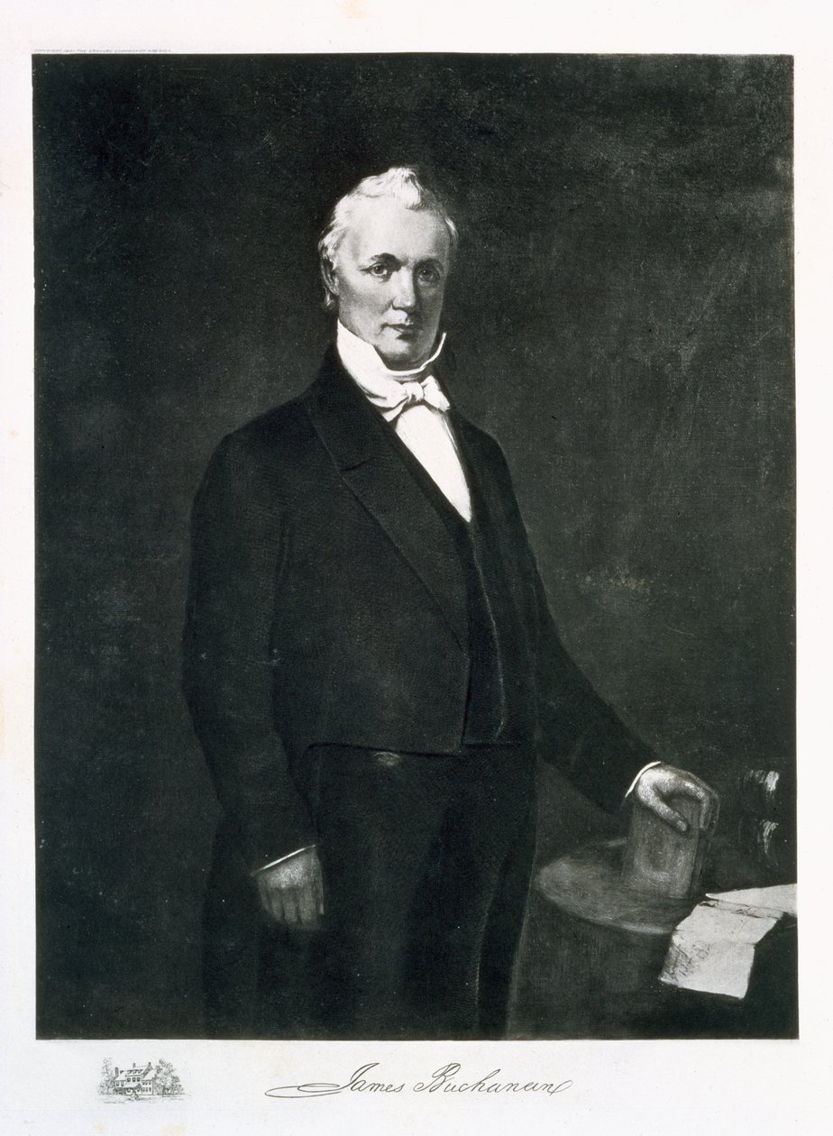 James Buchanan, 15. præsident for USA (fotogravure) af Eliphalet Frazer Andrews