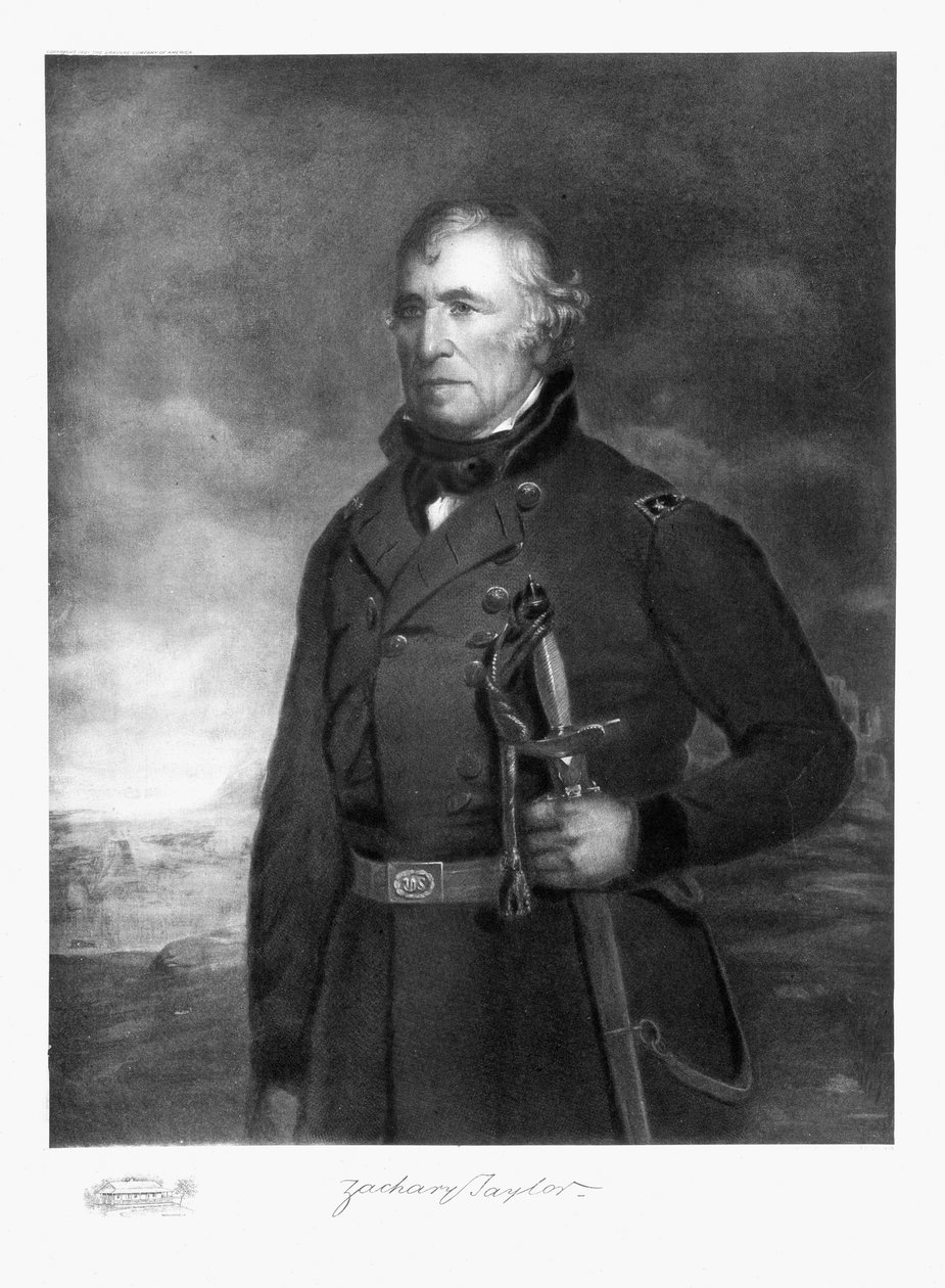 Zachary Taylor, 12. præsident for Amerikas Forenede Stater, udgivet. 1901 (fotogravure) af Eliphalet Frazer Andrews