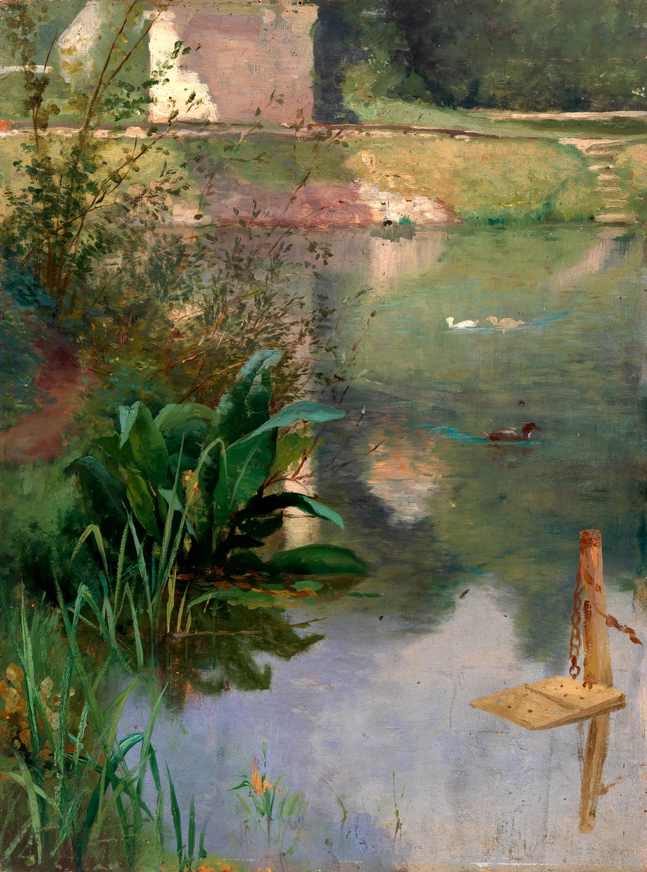 Margin of a Moat, slutningen af det 19.-begyndelsen af det 20. århundrede. af Eliphalet Frazer Andrews