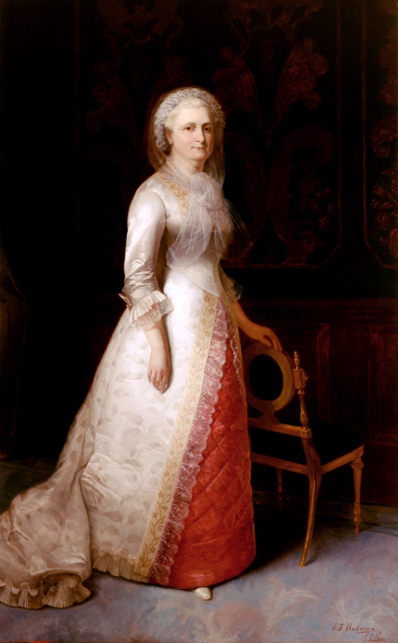 Martha Dandridge Custis Washington (fru George Washington) af Eliphalet Frazer Andrews