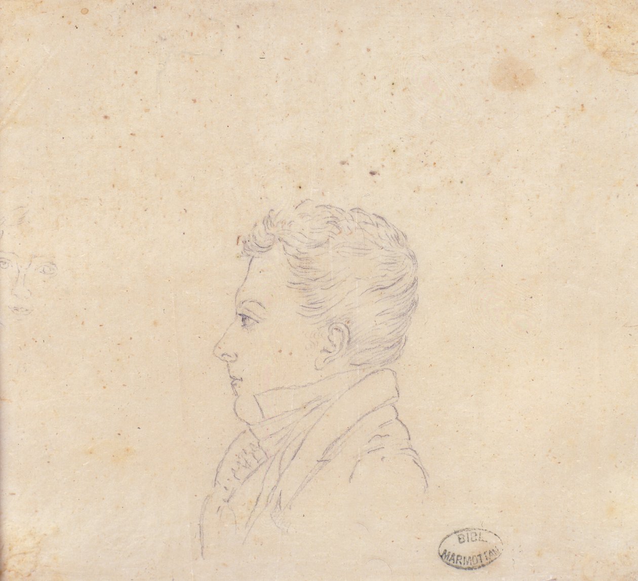 Tegning af hr. Setivaux, lønmester i Storhertugdømmet Toscana, gengivelse af en tegning af Madame de Finguerlin af Elisa Bonaparte