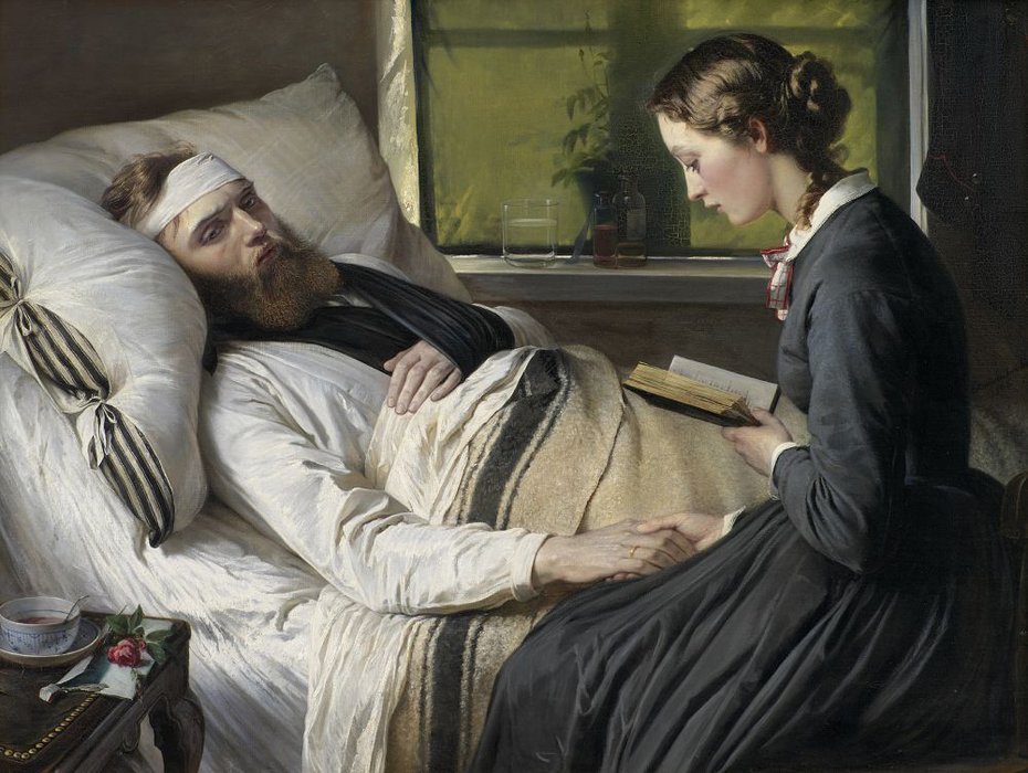 En saret dansk krigerA Wounded Danish Soldier af Elisabeth Maria Anna Jerichau Baumann