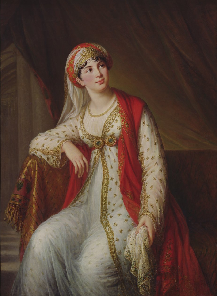 Madame Giuseppina Grassini (1773-1850) i rollen som Zaire, 1805 af Elisabeth Louise Vigee Lebrun