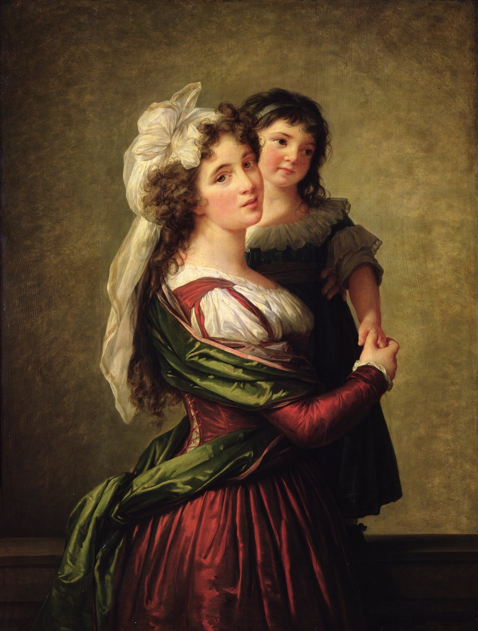 Madame Rousseau og hendes datter, 1789 af Elisabeth Louise Vigee Lebrun
