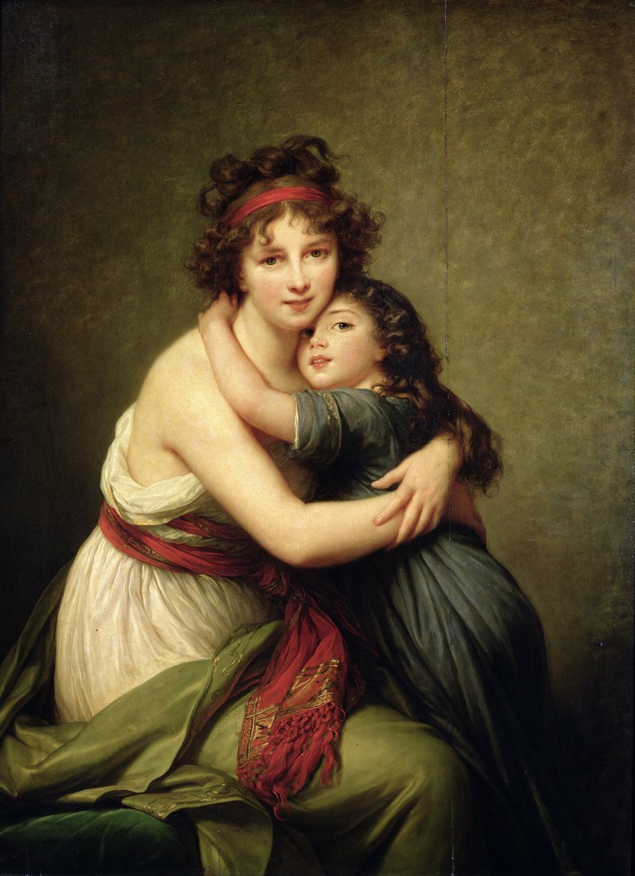 Madame Vigee-Lebrun og hendes datter, Jeanne-Lucie-Louise (1780-1819) 1789 af Elisabeth Louise Vigee Lebrun