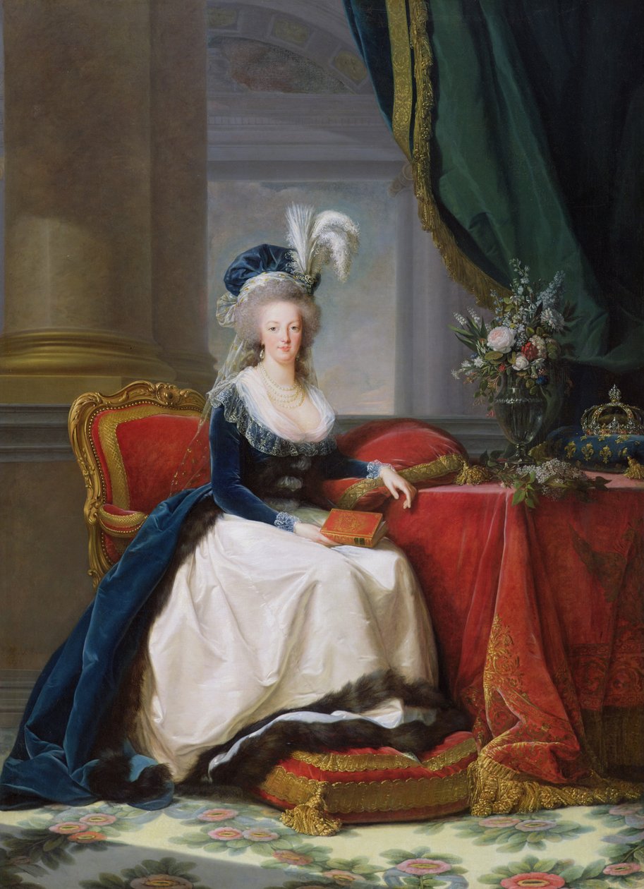 Marie-Antoinette (1755-93) 1788 af Elisabeth Louise Vigee Lebrun