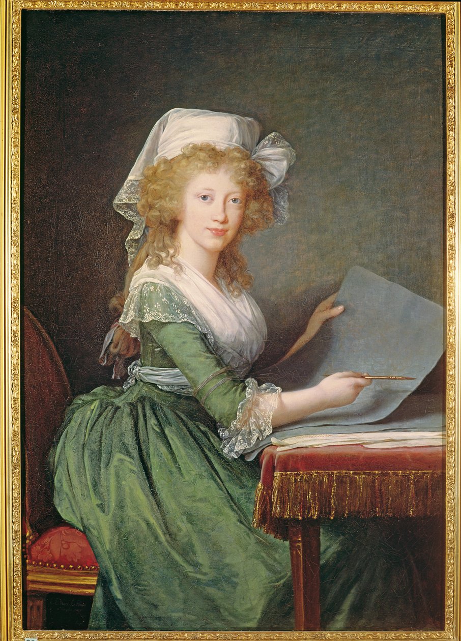 Marie-Louise af Bourbon-Sicilien (1773-1802) 1790 af Elisabeth Louise Vigee Lebrun
