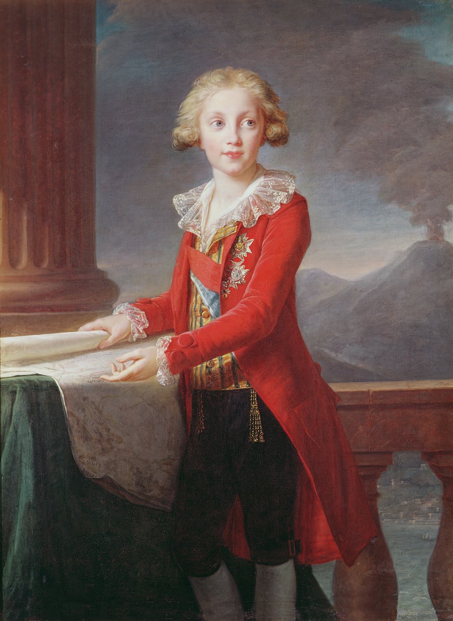 Portræt af Frans I af de to Sicilier af Elisabeth Louise Vigee Lebrun