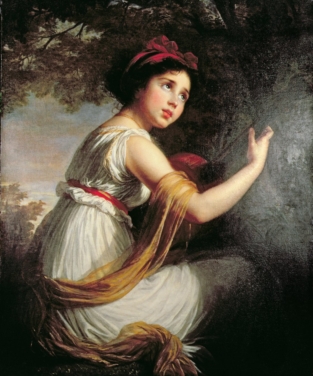 Portræt af Julie Le Brun, ca. 1797 af Elisabeth Louise Vigee Lebrun