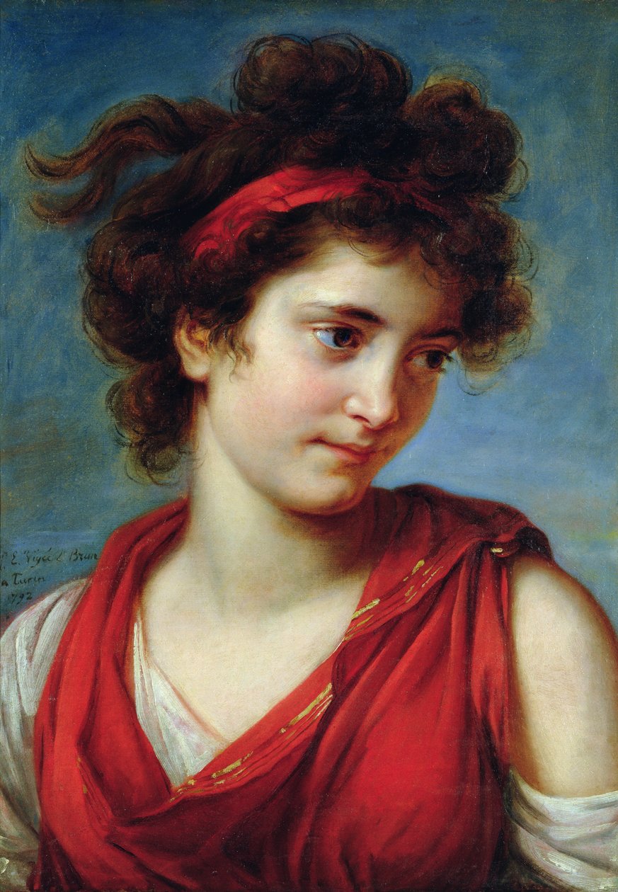 Portræt af Maguerite Porporati, 1792 af Elisabeth Louise Vigee Lebrun