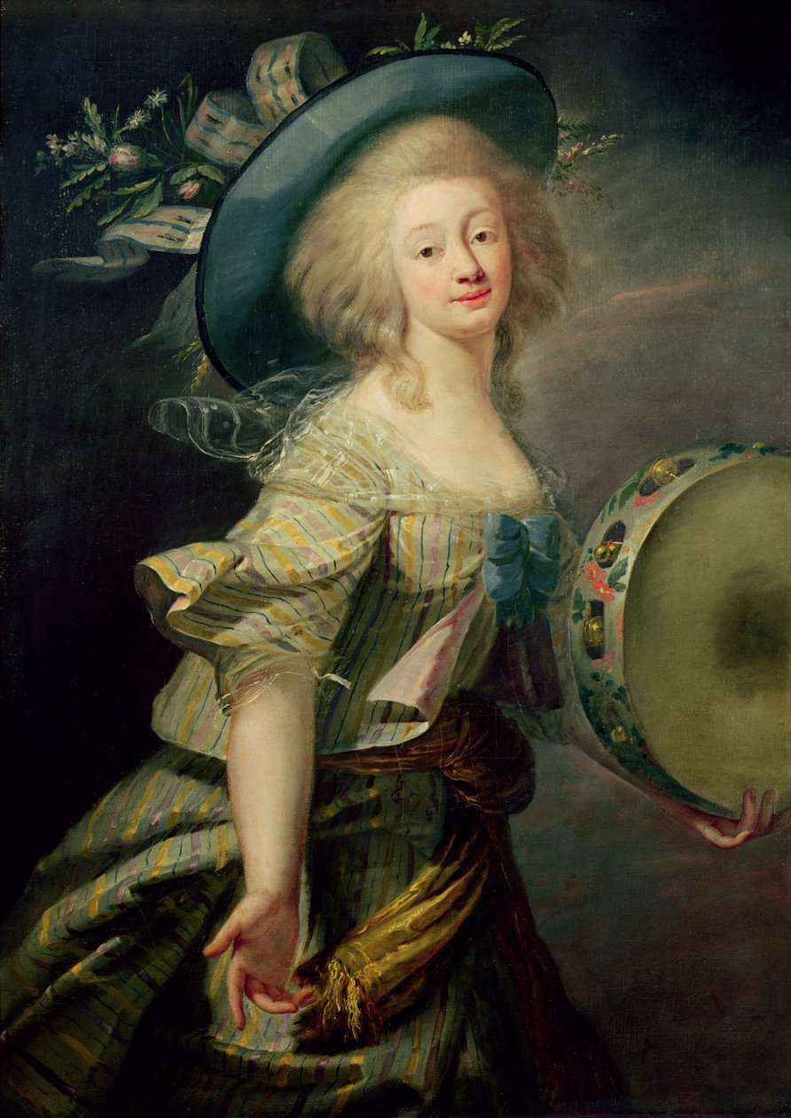 Portræt af Marie-Anne de Cupis (1710-70) også kendt som La Camargo af Elisabeth Louise Vigee Lebrun