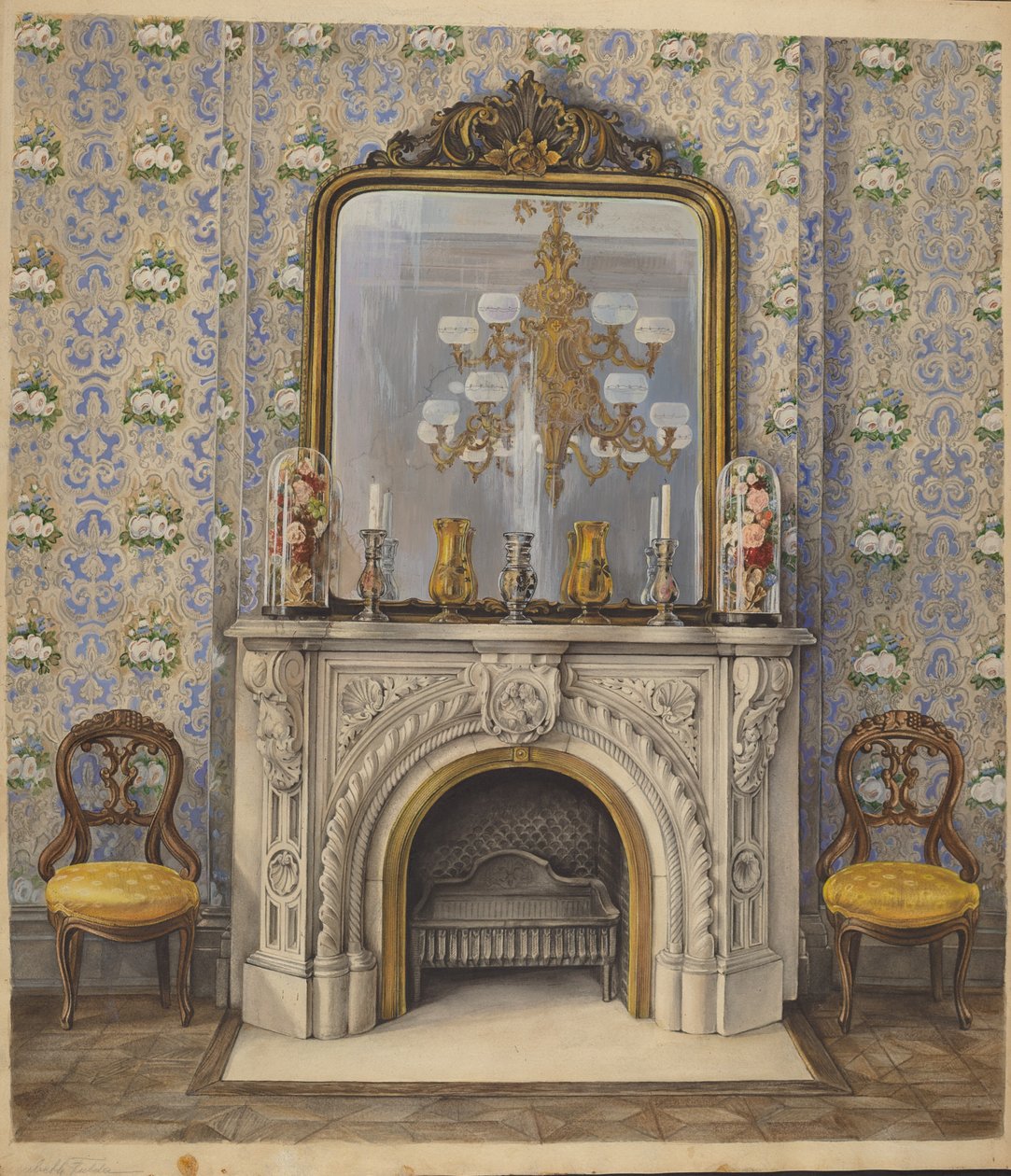 Del af en tegnestue, ca. 1938. af Elisabeth Fulda