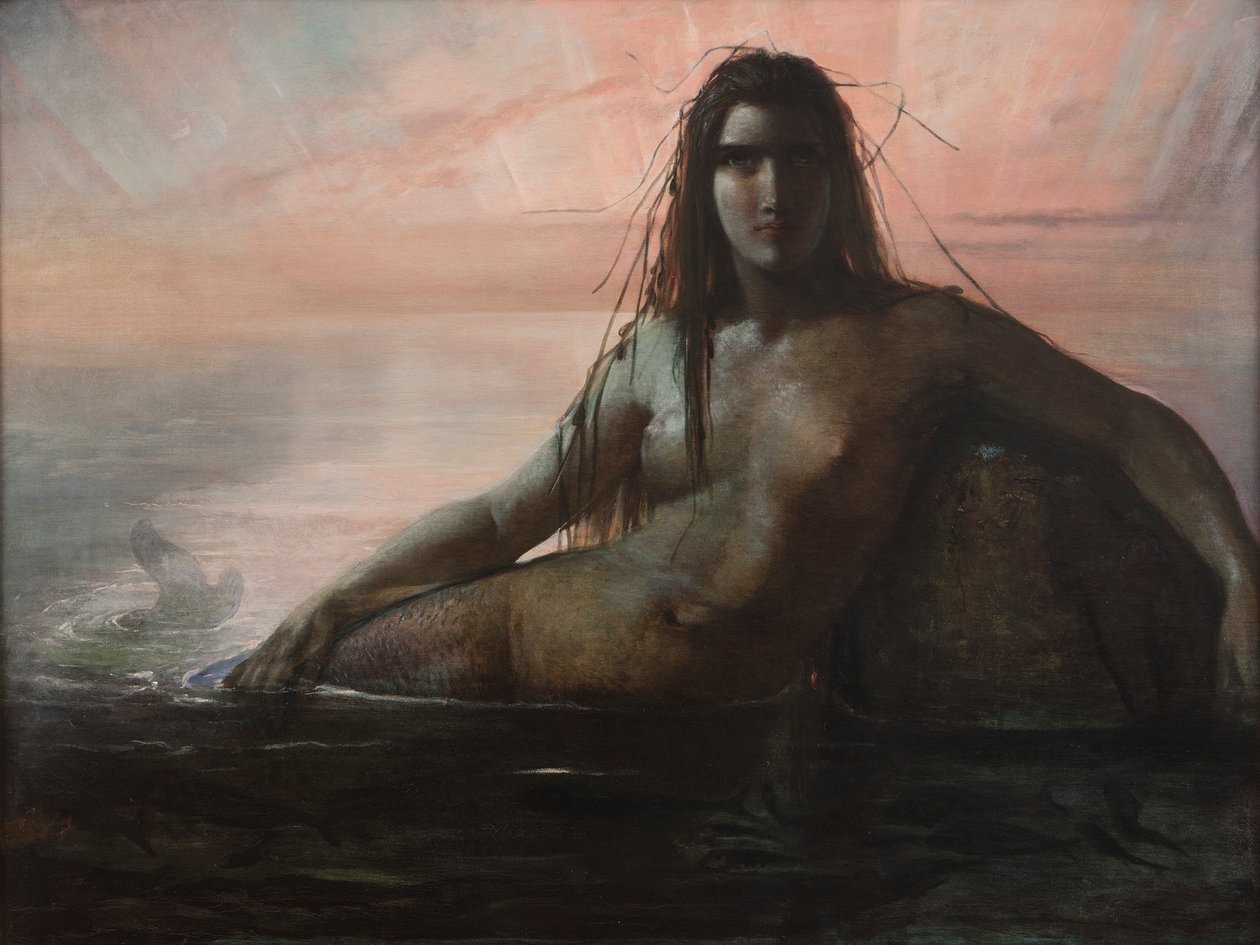 Havfrue, 1847. af Elisabeth Jerichau Baumann