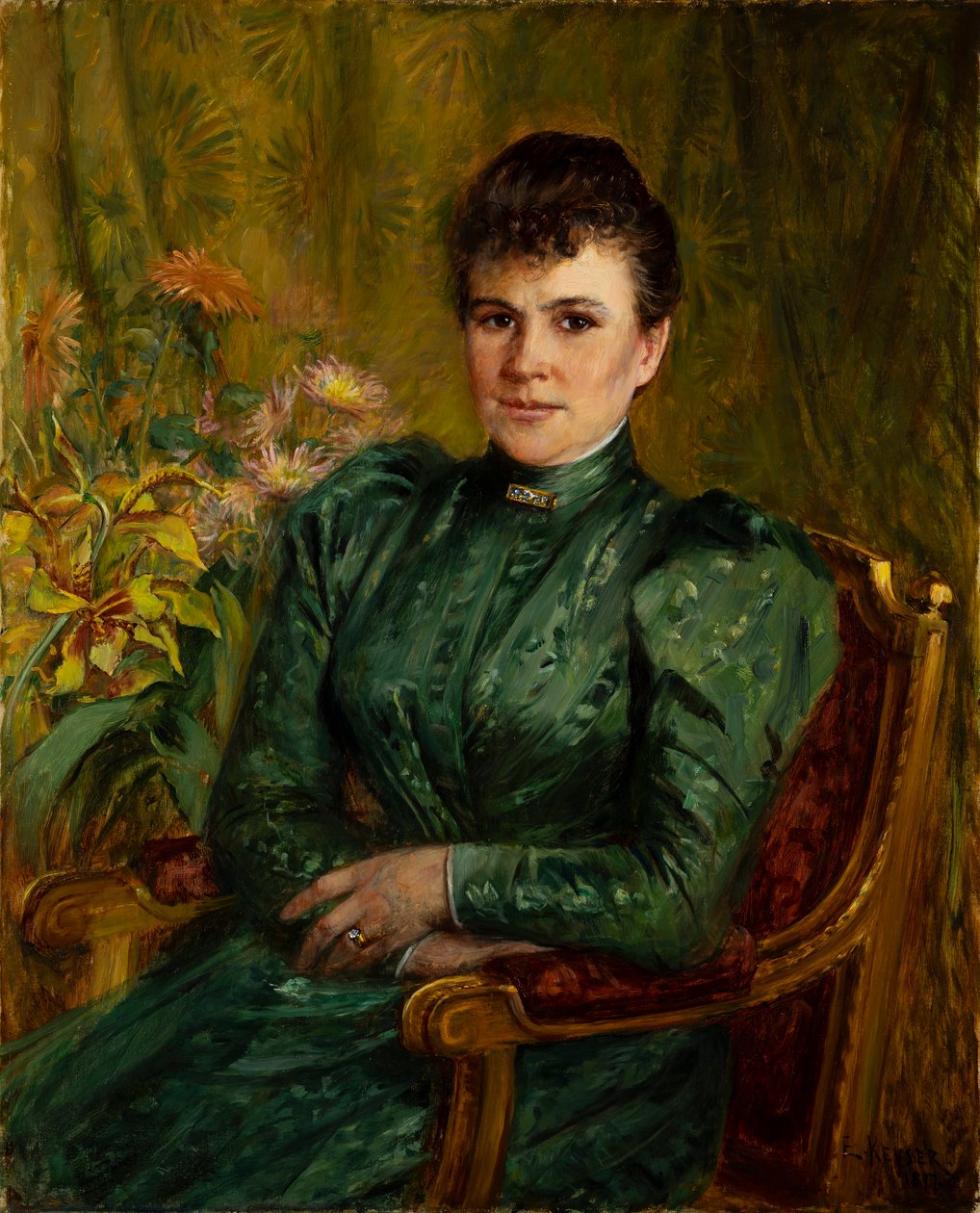 Anna Kjöllerfeldt, født Sinebrychoff (1854-1943) af Elisabeth Keyser