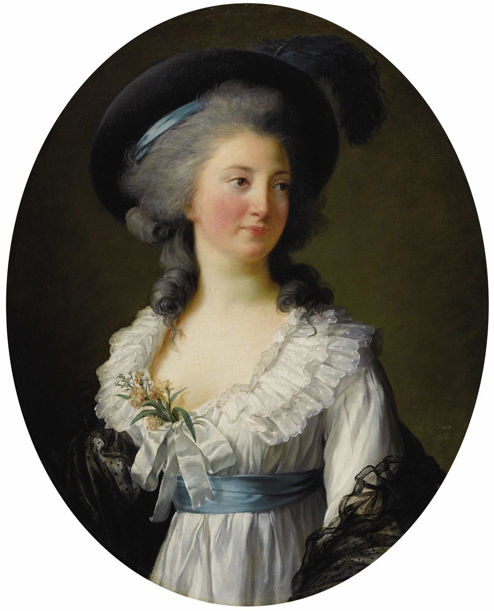Fransk: Portrait de Madame de Moreton, La Comtesse de Moreton de Chabrillan Portræt af Madame de Moreton, Comtesse de Chabrillan, fejlagtigt identificeret med Izabela Czartoryska af Élisabeth Louise Vigée Le Brun