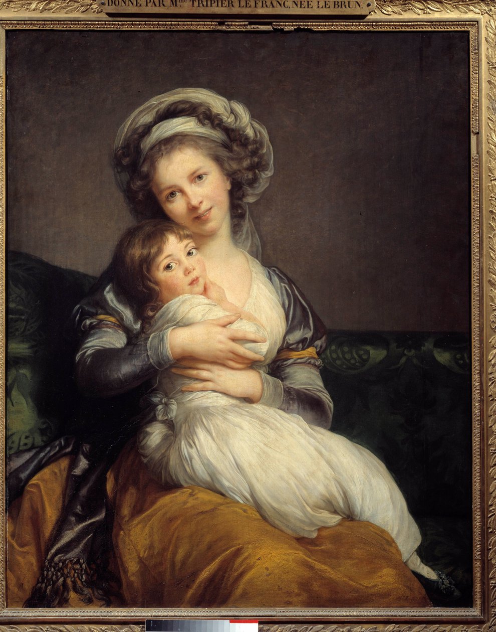 Madame Vigee-Le Brun og hendes datter, Jeanne Marie-Louise (1780-1819) Maleri af Marie Elisabeth Louise Vigee Le brun (eller Vigee-Lebrun eller Vigee Lebrun) (1755-1842). 1789 søn. 1,05 x 0,84 Musee du Louvre, Paris - Madame Vigee-Le Brun og hendes datter, af Elisabeth Louise Vigee Lebrun