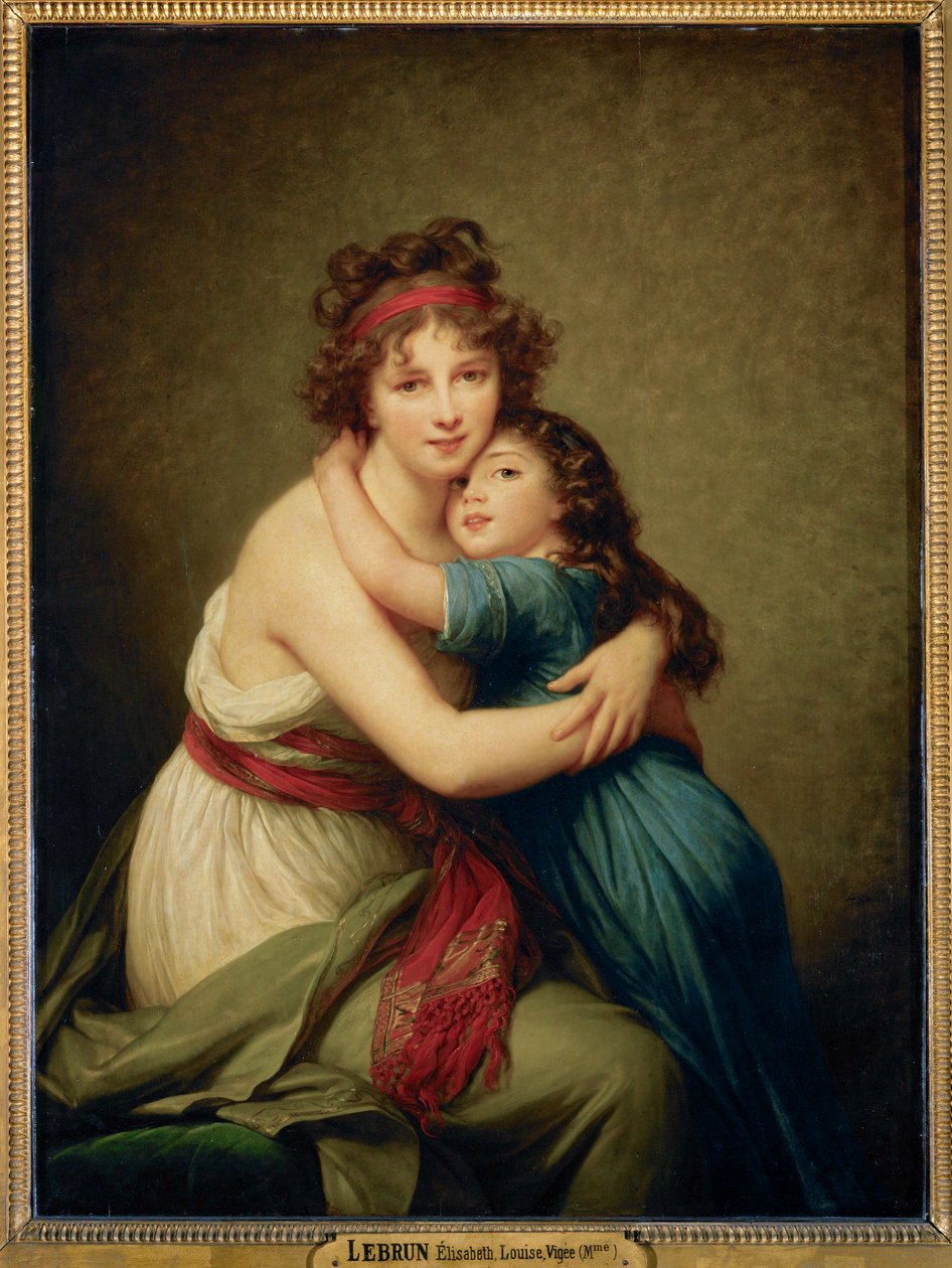 Madame Vigee-Le Brun og hendes datter Julie ... af Elisabeth Louise Vigee-Lebrun