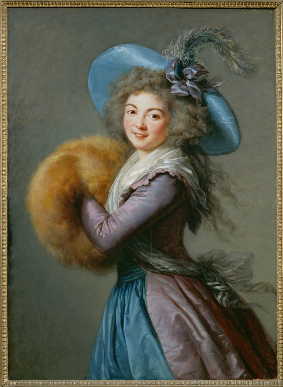 Mme Mole-Raymond (maleri på træ) af Elisabeth Louise Vigee-Lebrun