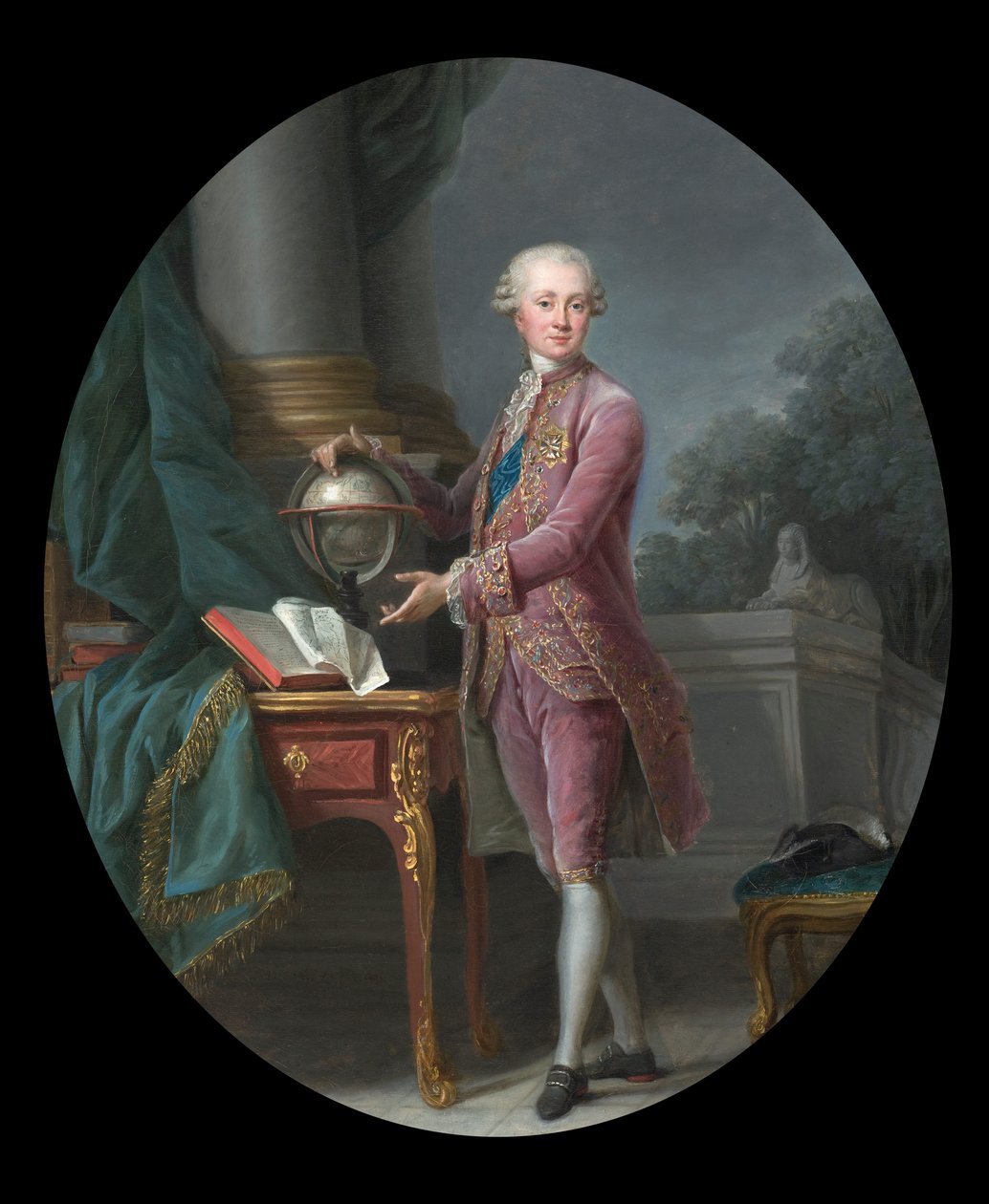 Portræt af prinsen af Nassau af Elisabeth Louise Vigee-Lebrun