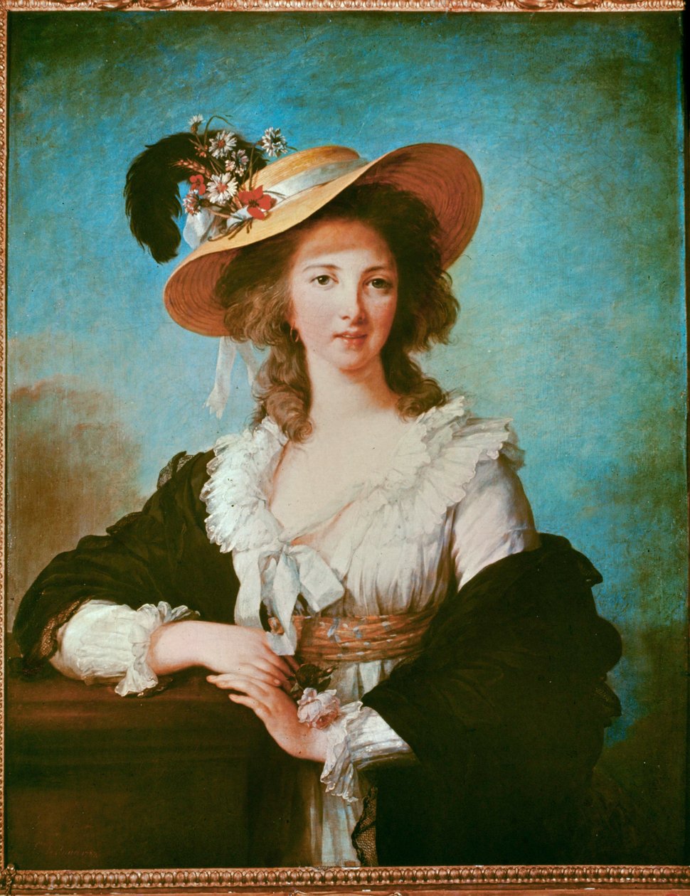 Yolande Polignac, hertuginde, nær ven af Marie Antoinette ... af Elisabeth Louise Vigee Lebrun