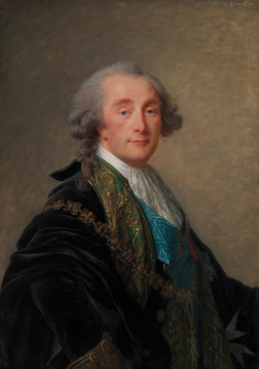 Alexandre Charles Emmanuel de Crussol-Florensac 1743-1815, 1787. af Elisabeth Louise Vigee Lebrun
