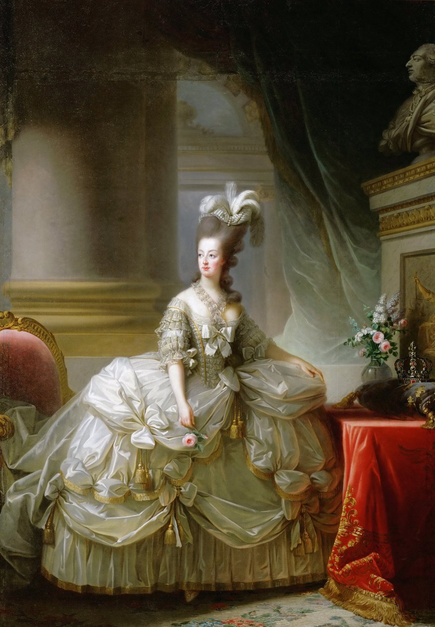 Ærkehertuginde Marie Antoinette (1755-1793), dronning af Frankrig - Marie Louise Elisabeth Vigee-Lebrun (1755-1842). Olie på lærred af Elisabeth Louise Vigee Lebrun