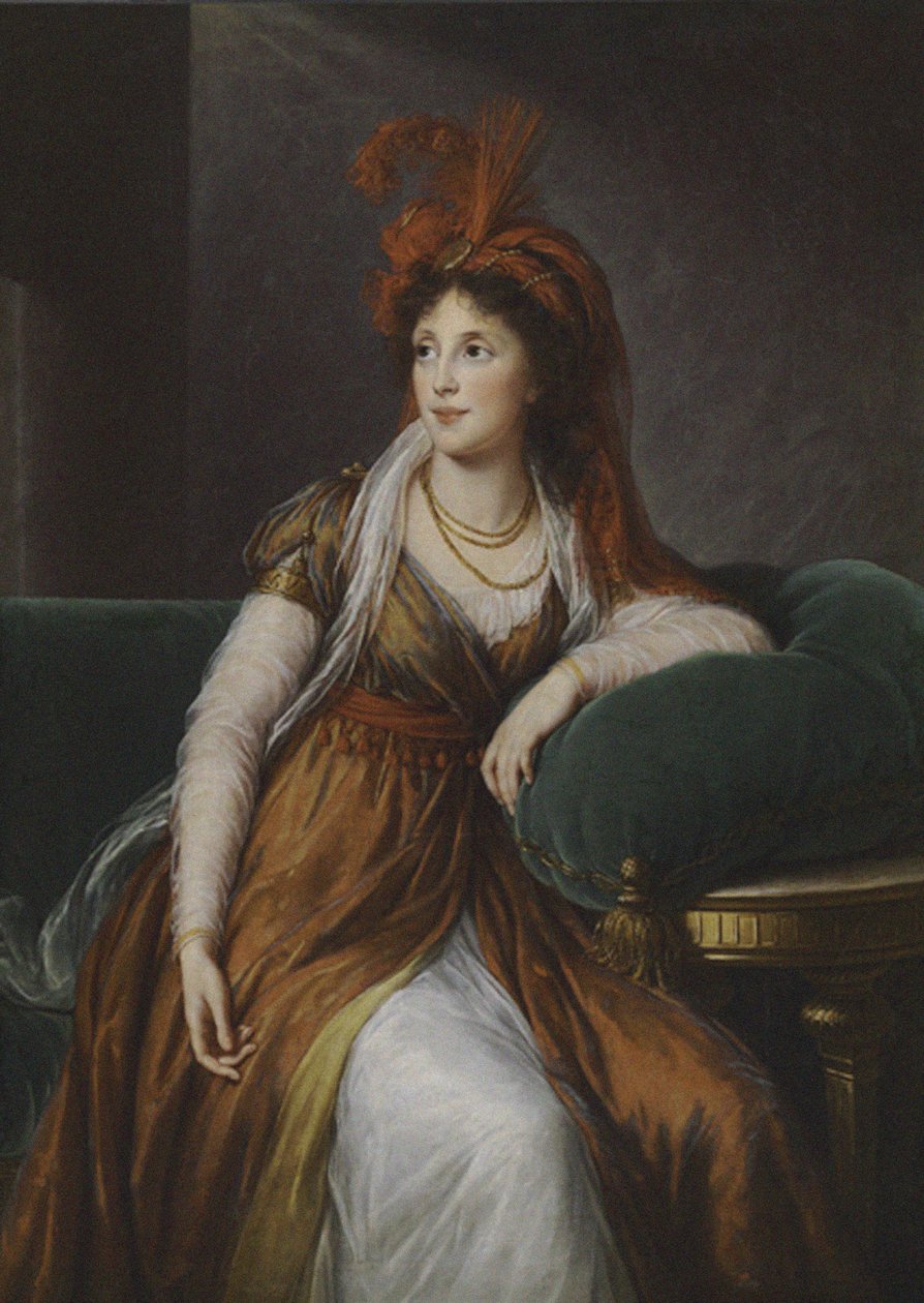 Grevinde Anna Alexandrovs Goethe, knæprinsesse Bagrashini-Gruzinskaya 1 - 6, af Elisabeth Louise Vigee Lebrun