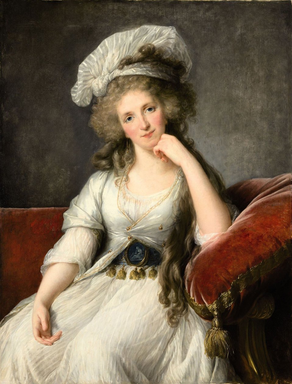 Louise Marie Adélaïde de Bourbon-Penthièvre, hertuginde af Orléans, 1789. af Elisabeth Louise Vigee Lebrun