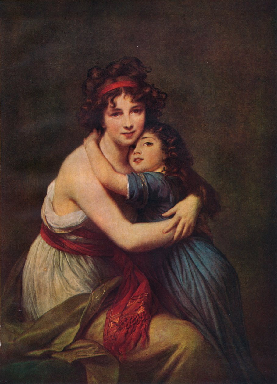Madame Vigee Lebrun og hendes datter, Jeanne Lucie Louise, 1789, 1938 af Elisabeth Louise Vigee Lebrun